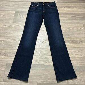 7 for All Mankind Kimmie Bootcut Dark Wash Blue Stretch Jeans Size 29